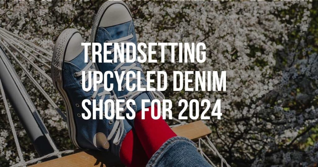 Upcycled denim shoes